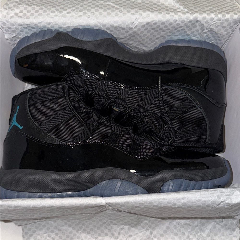 Jordan Retro 11 Black and Blue Sneakers